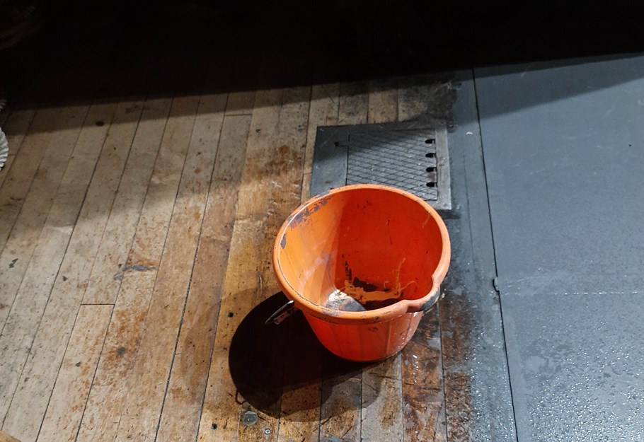 The stage is set, but it's also wet!