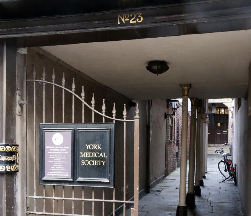Tour of York Medical Society Rooms and Stonegate